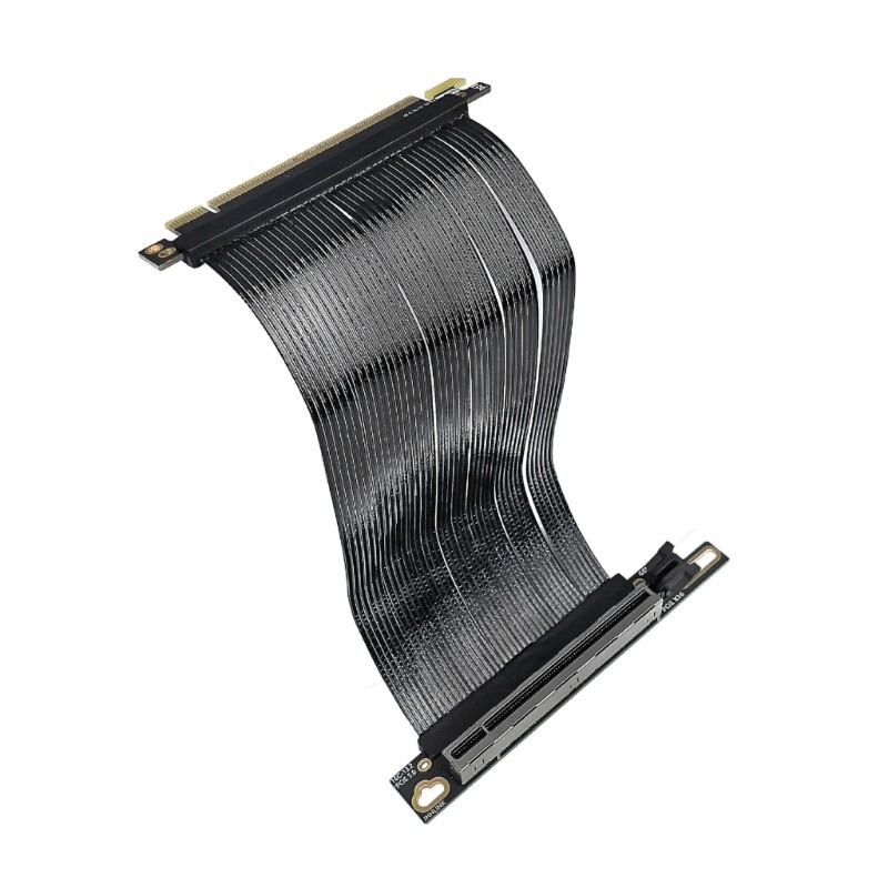 Fast Speed PCIE 5.0 X16 Graphics Card GPU Extension Cable 90 Degree Right Angled