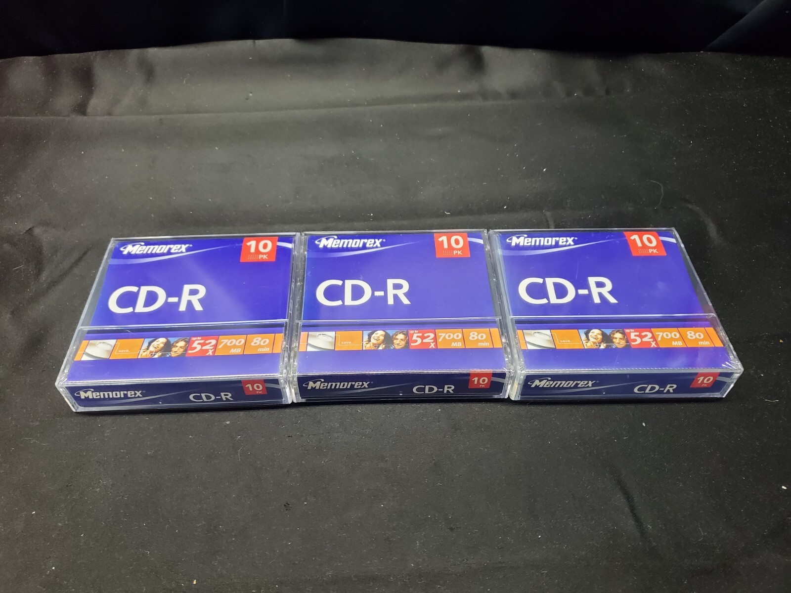 30 NEW Memorex CD-R Recordable Disks - (3) 10 Packs 52x 80 min 700MB