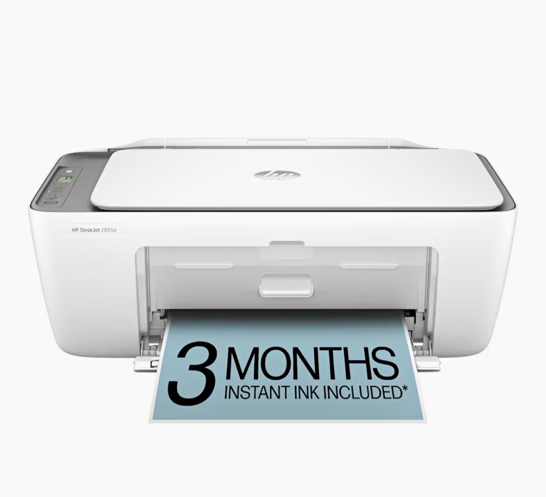 HP DeskJet 2855e All-In-One Color Inkjet Wireless Printer w/ Scan & Copy