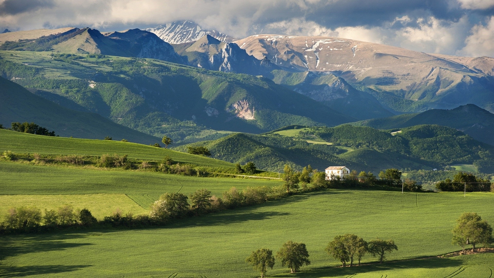 Landscape hills mountains trees nature Custom Gaming Mat Desk