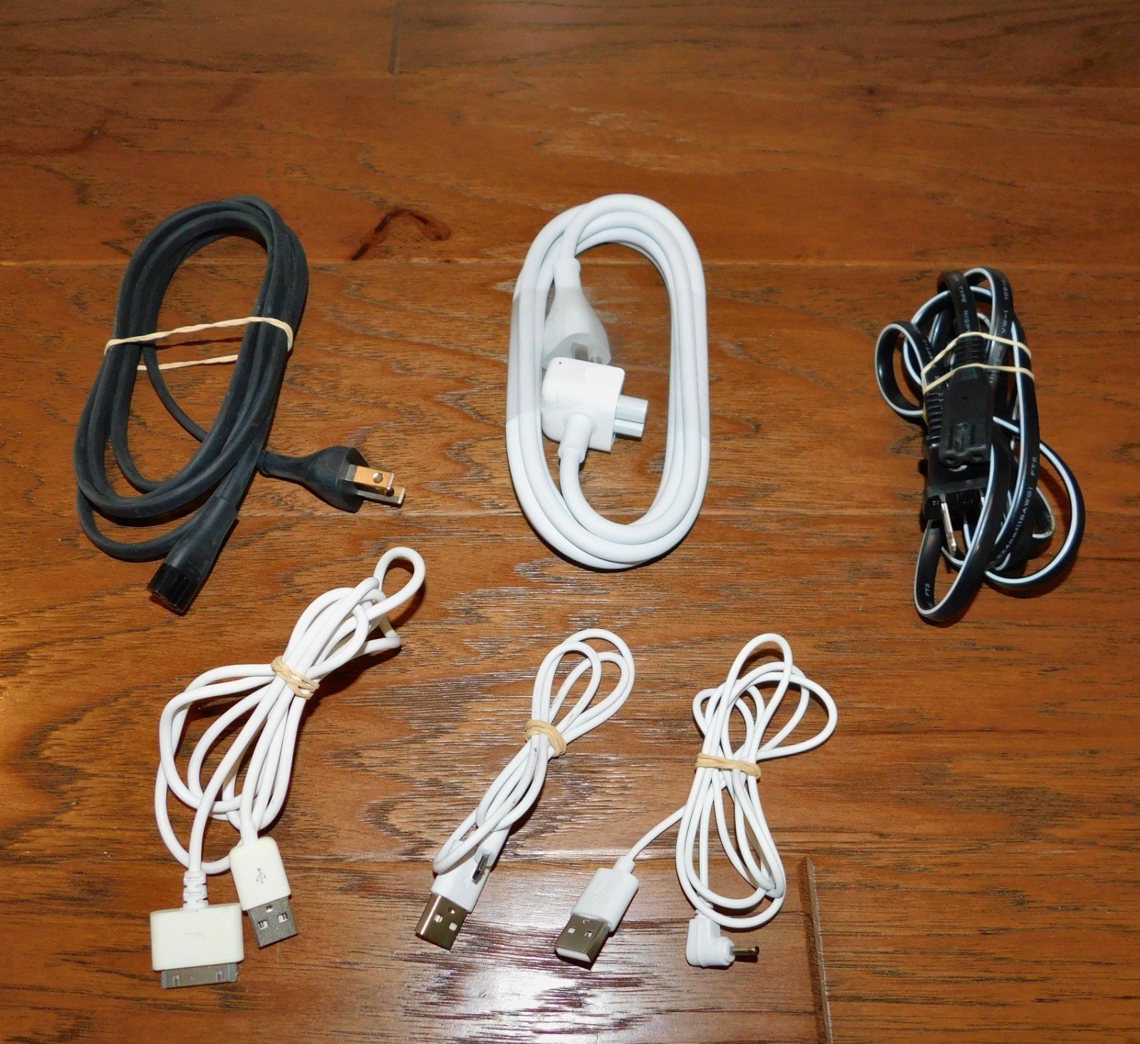 LOT 6 Original Apple Power Cord & Cable Mac iPhone 30 Pin  ++