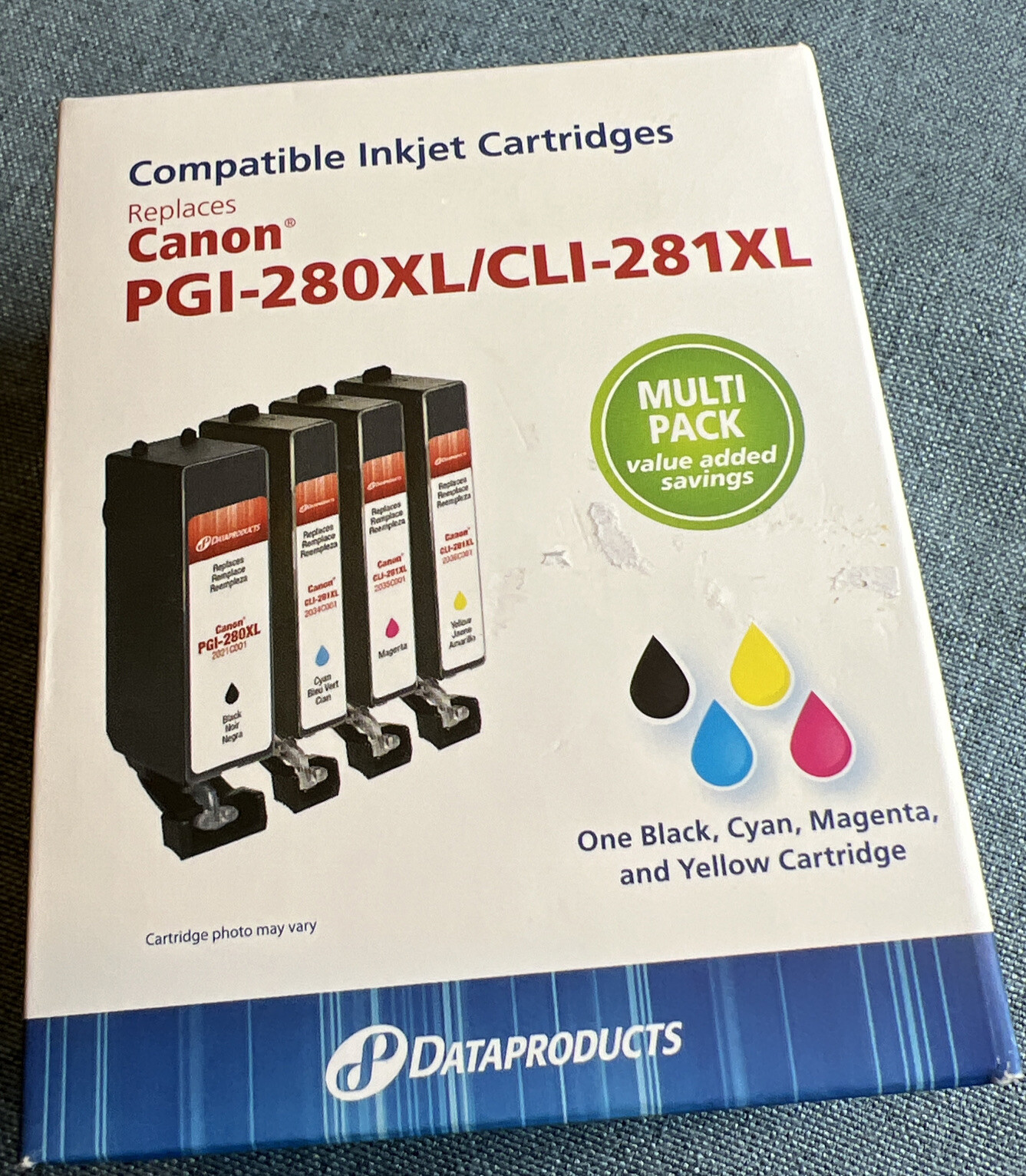 Dataproducts Canon PGI-280XL / CLI-281XL  #8558 (4 Pack) Printer Ink Cartidges
