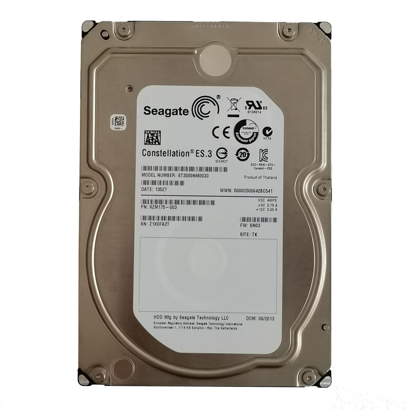 Compatible Seagate ST2000NM0033 2TB 7200 RPM 128MB SATA 3.5 inch Hard Drive