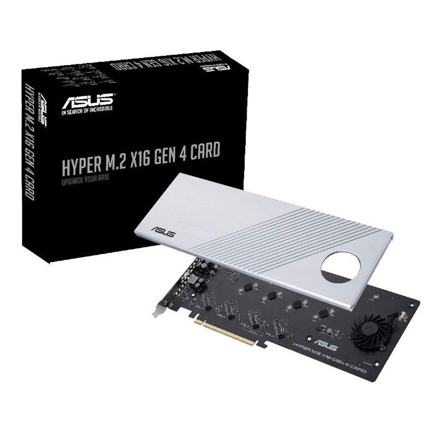 M.2 PCIe 4.0 Expansion Card for NVMe SSDs, Supports 4 Drives, AMD & Intel Compat