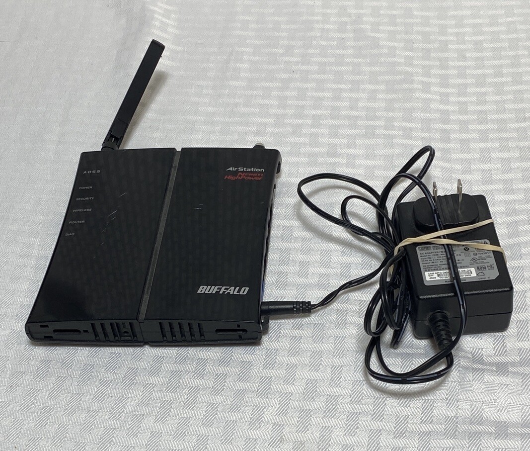 BUFFALO Air Station High Power WL Router N300 WHR-300HP  2.4GHz