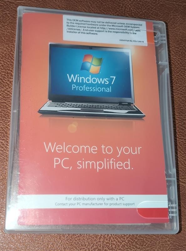 Microsoft Windows 7 Professional Full English DVD Version MS WIN PRO