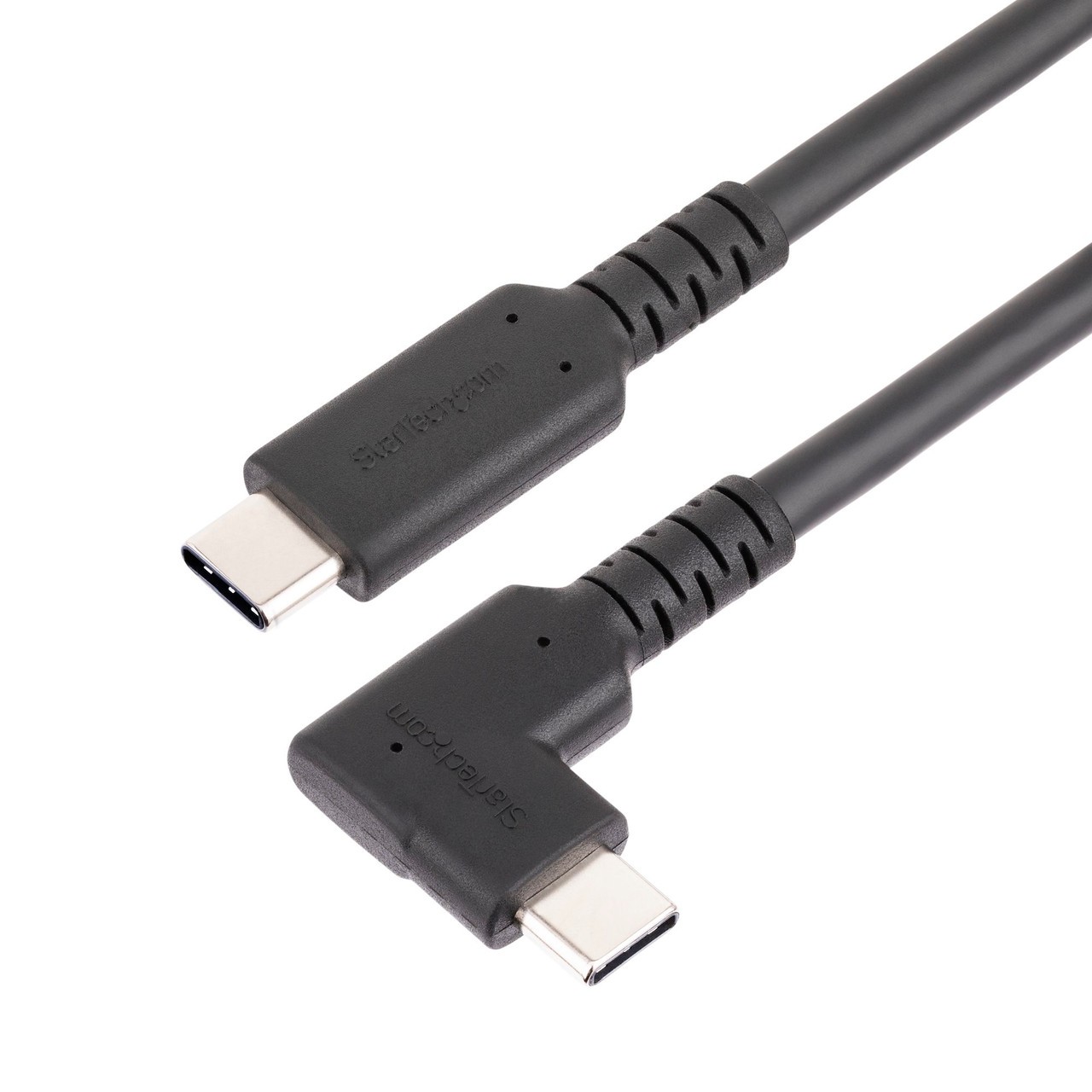 StarTech 3ft (1m) Rugged Right Angle USB-C Cable, USB 10 Gbps, USB C to C Dat...