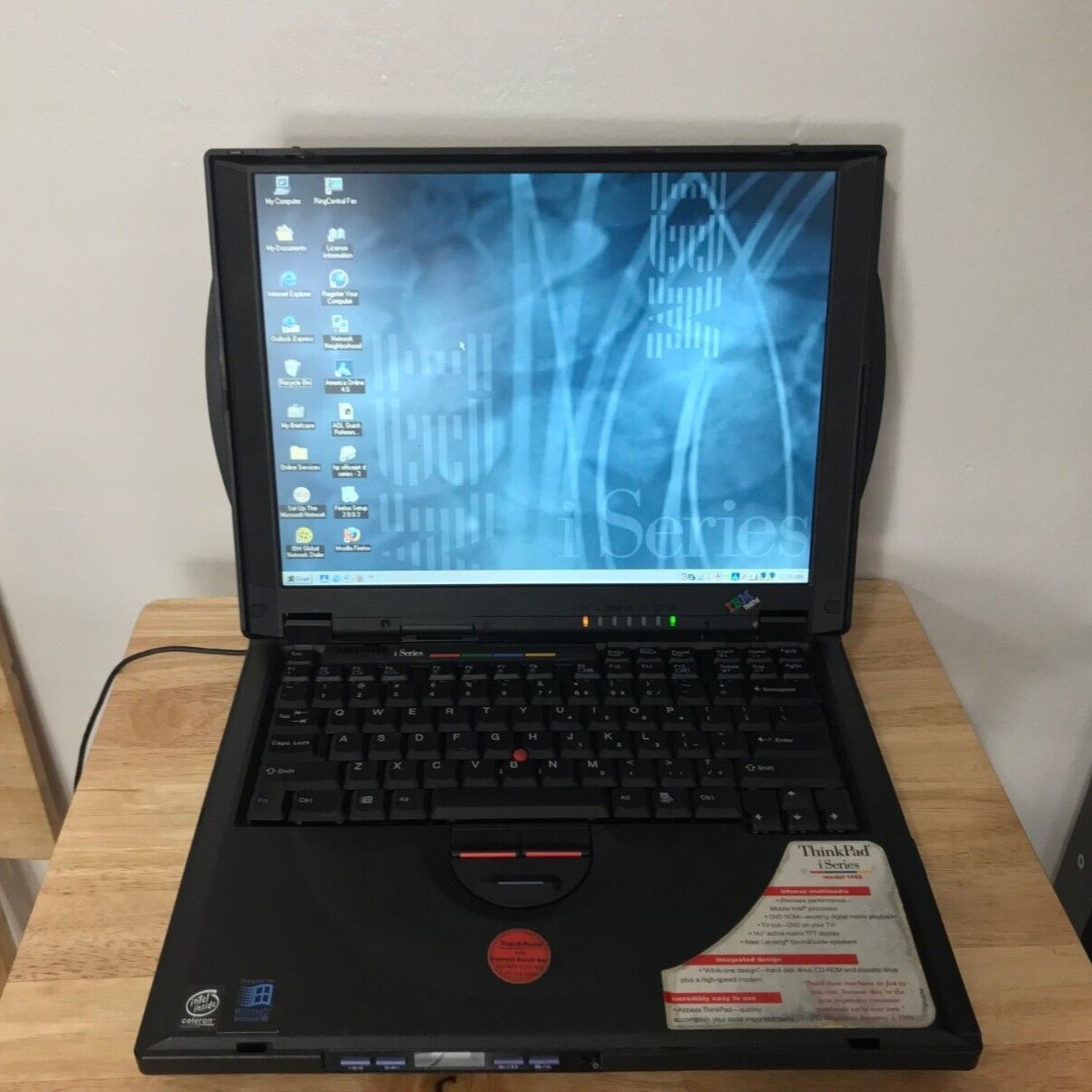 IBM Thinkpad iSeries Model 1452 Working Condition (Cmos Error) Enter to Boot