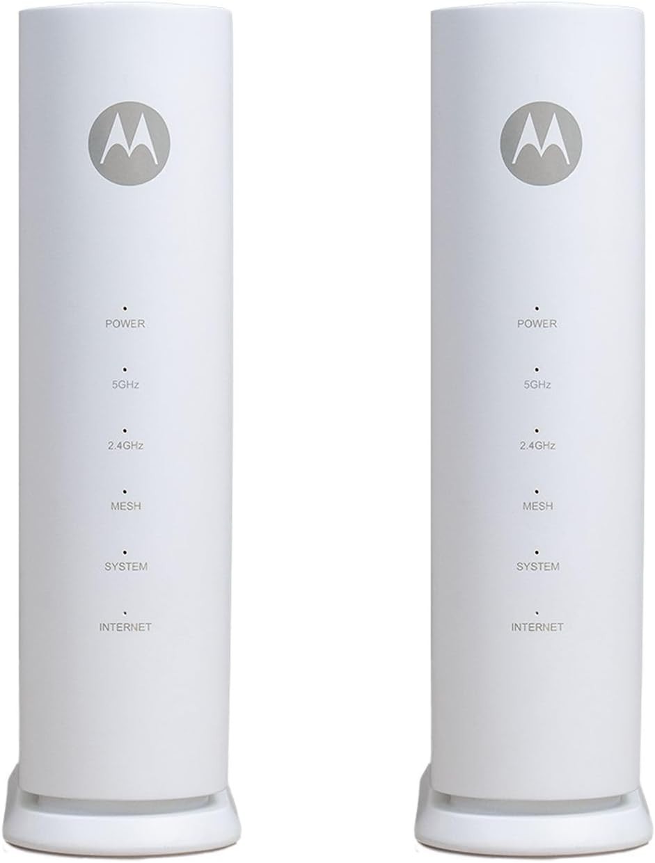 WiFi 7 Dual Band Mesh Router System 3.6Gbps 2000 Sq Ft Coverage 2 Pack