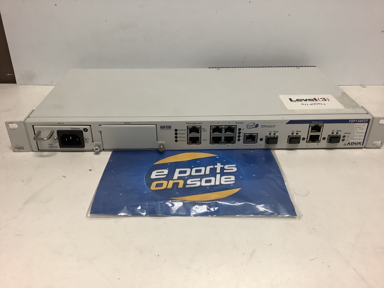 ADVA FSP150CCf-825 EtherJack Optical Networking Carrier Switch Module L-Y2D
