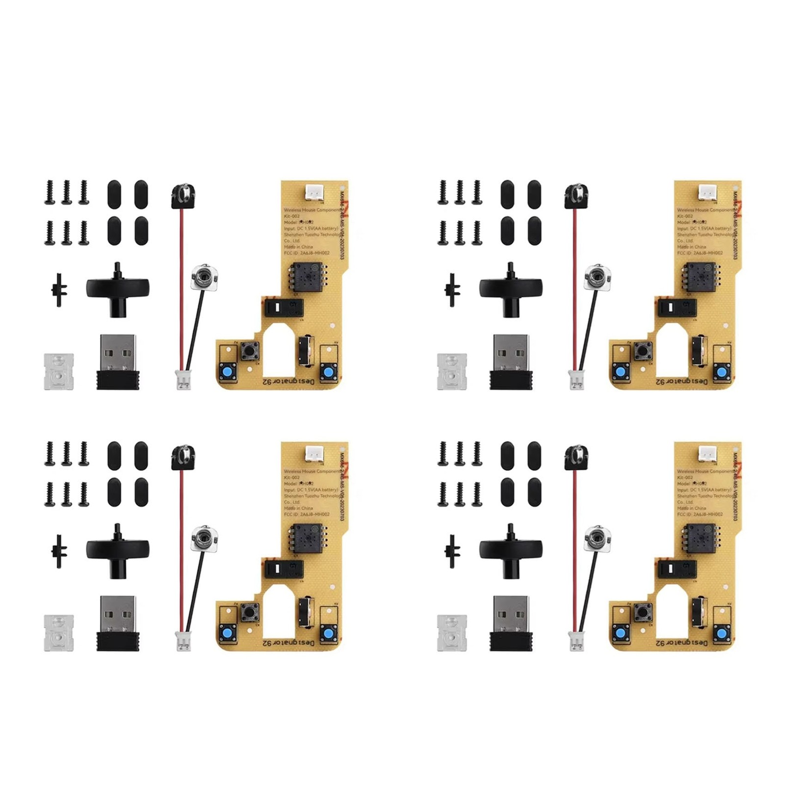 4X for Bamboo Lab DIY 3D Printing  Mouse Kit Model 002 Computer Mouse1507
