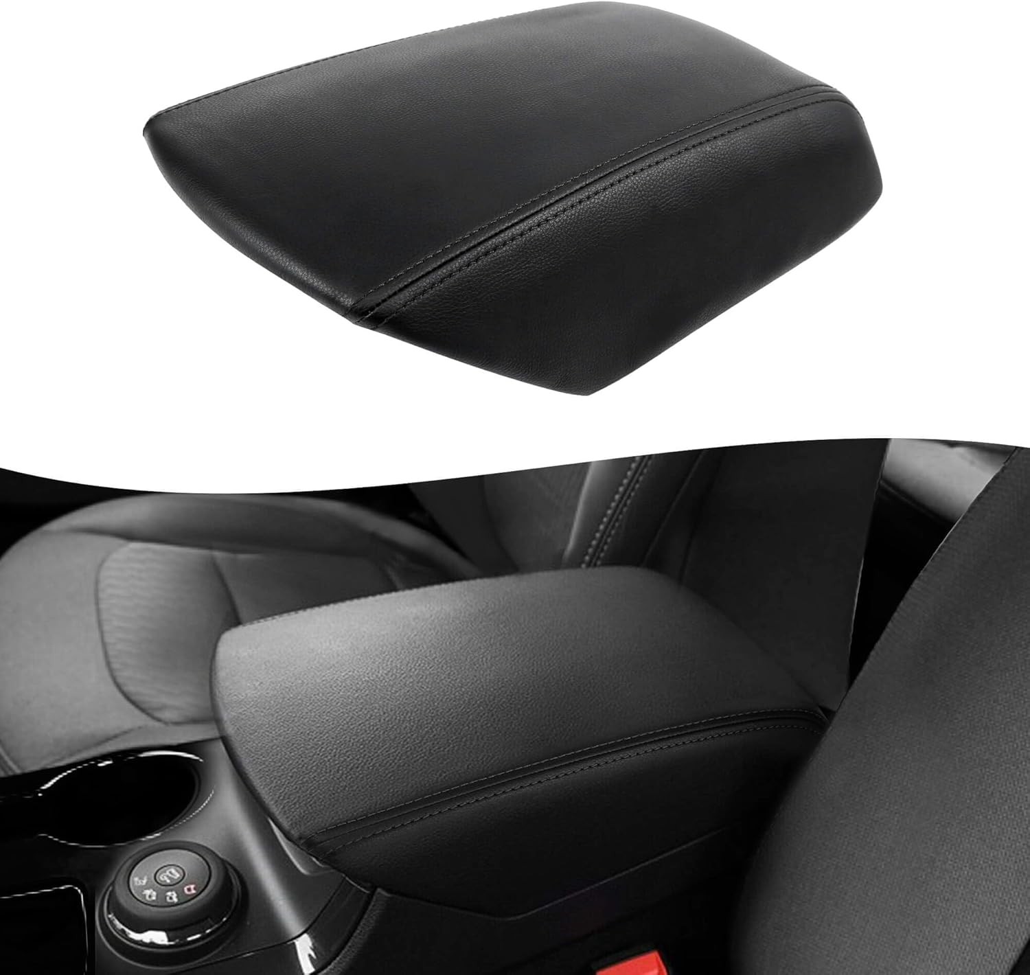 KBH Front Center Console Armrest Cover ford explorer 2011-2019, Black 