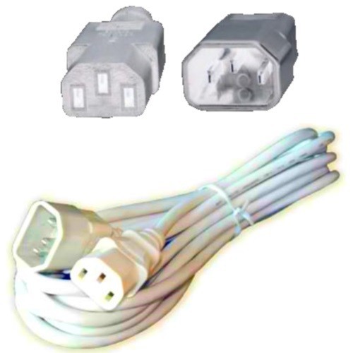 Lot5pk/pcs 12ft long Male~Female PC Power Extension AC Cord/Cable/Wire C13~C14{L