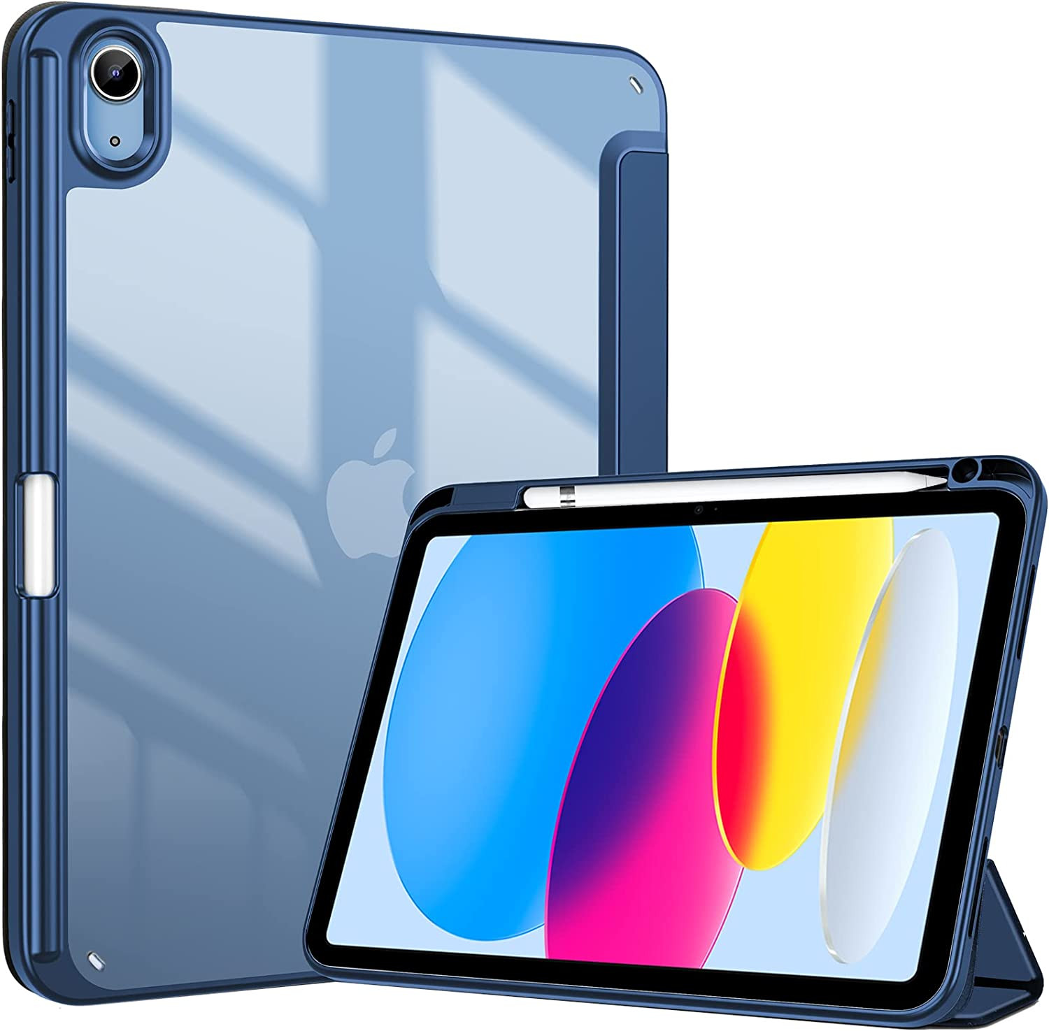 Procase for Ipad A16 11Th/10Th Generation Case with Pencil Holder, Navy