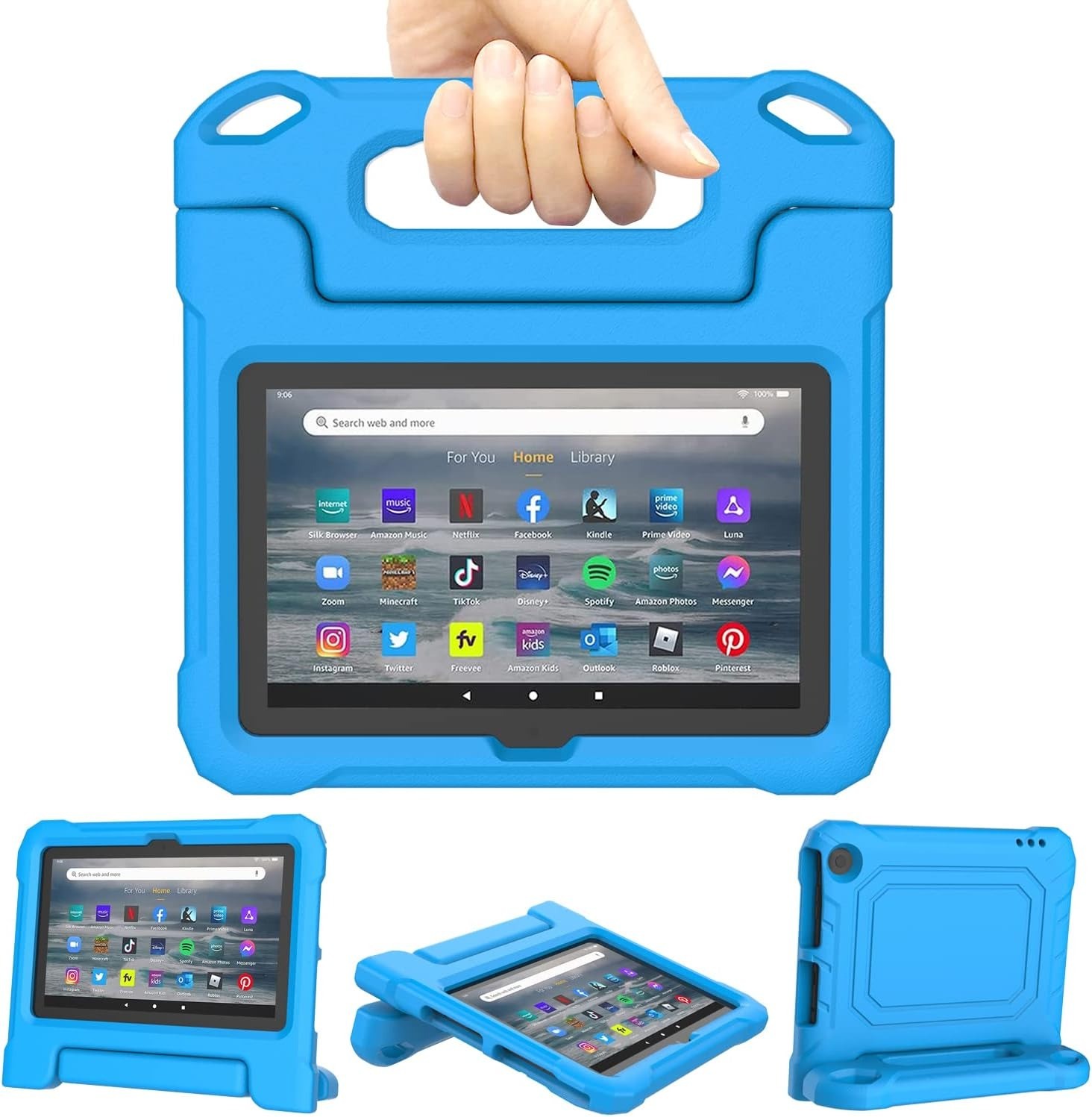 Amazon Fire 7 Tablet Case for Kids(12th Generation, 2022 Release), Lainergie D0