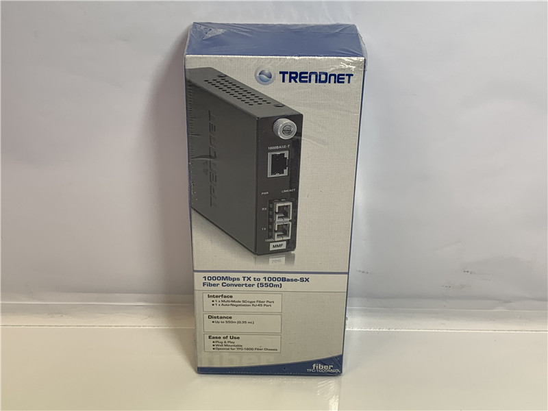 TRENDnet TFC-1000MSC Fiber Converter 1000Base-SX 550m New Open Box