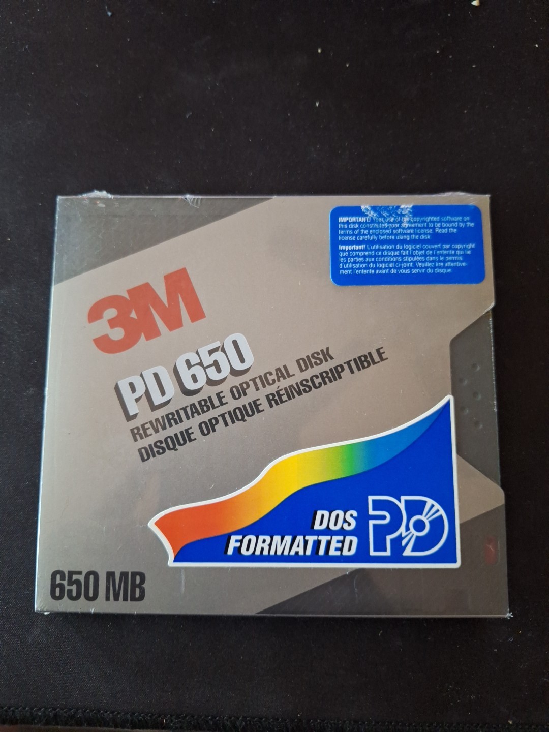 Imation 3M Optical PD 650 Rewritable Optical Disk. DOS Formatted NEW