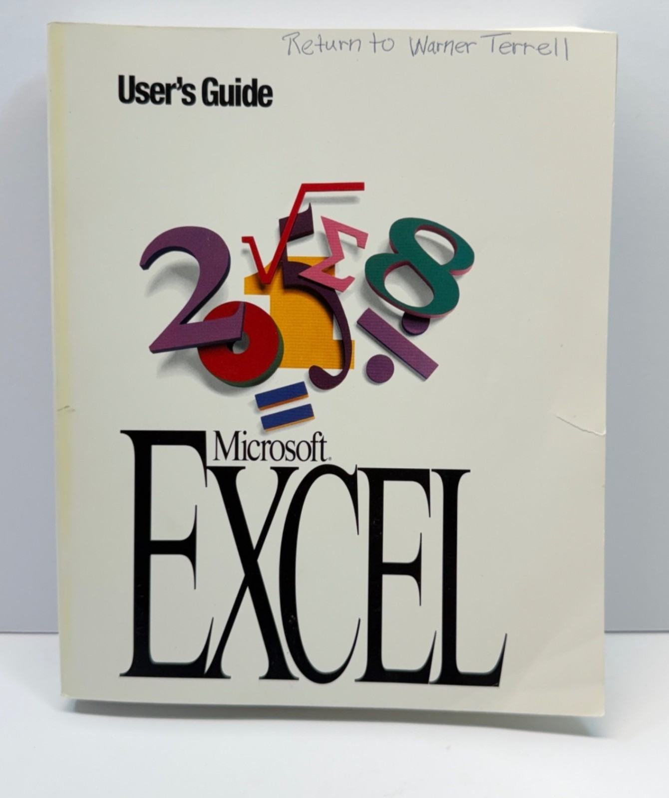 Microsoft Excel Users Guide Version 5.0 Software Manual 1993