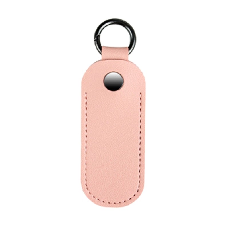 Microfiber Leather USB Flash Drive Holder Secure Protective Case With Keychain