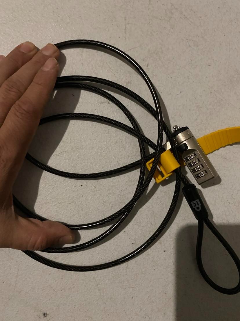 Kensington Combination Cable T-Bar Standard Lock Slot for Laptops,