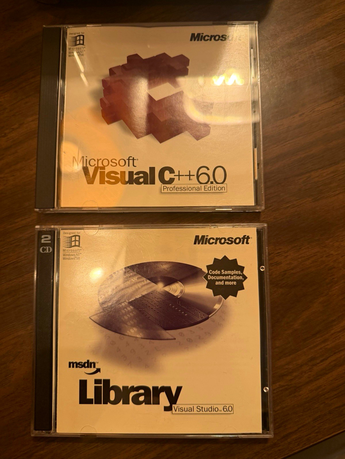 Microsoft Visual C++ 6.0 Professional Edition Software 3 CD Set with Key & MSDN