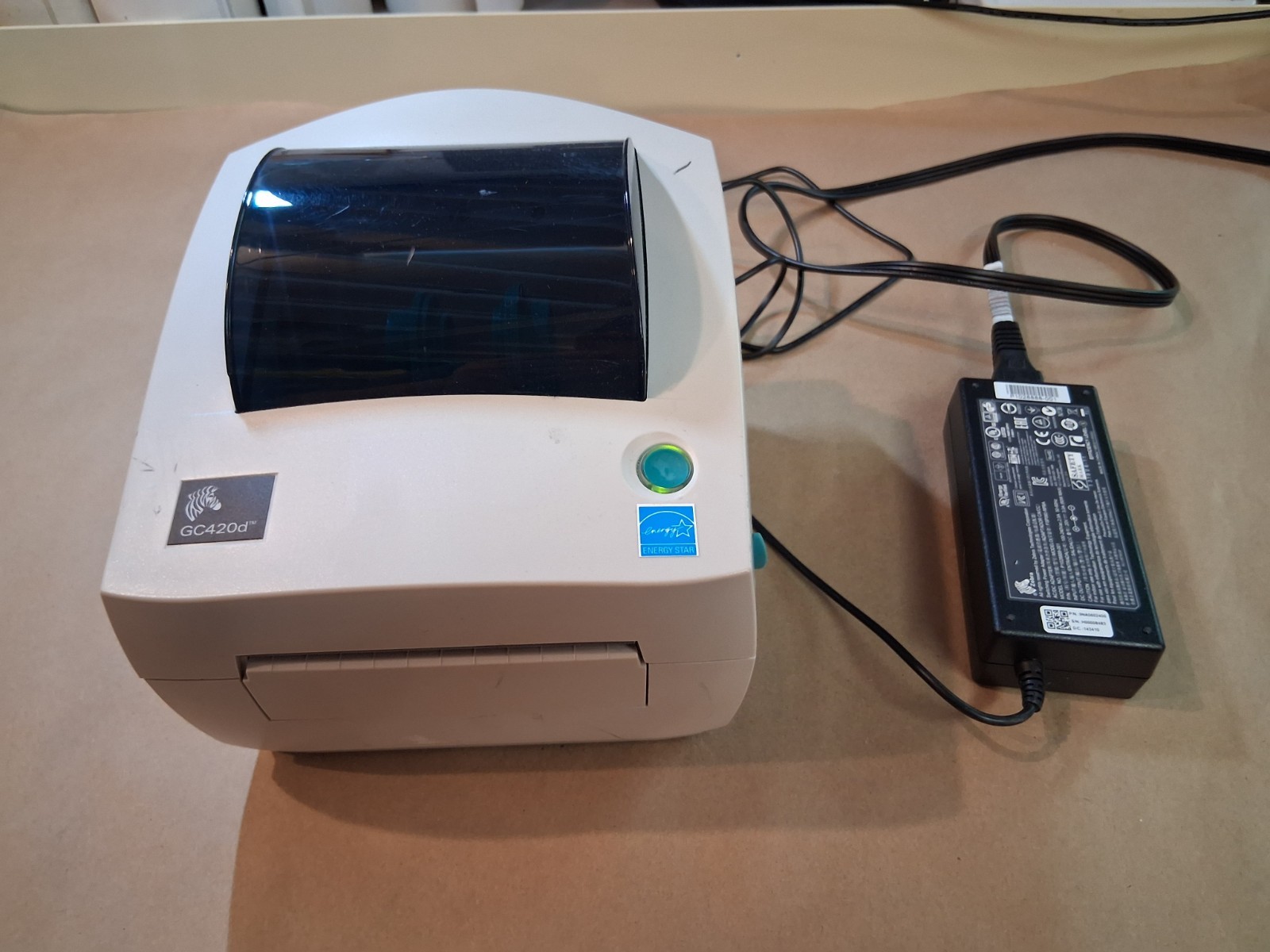 Zebra GC420D | GC420-200510-000 | Thermal Label Printer with AC Adapter