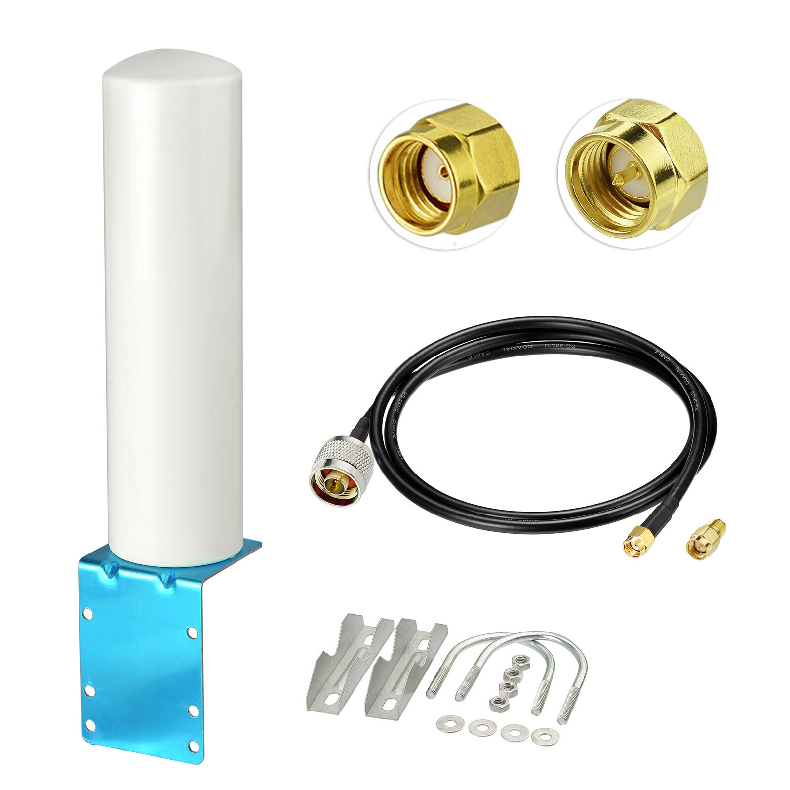 3dBi LoRa Gateway Helium Hotspot HNT RAK Bobcat Miner Antenna With 1M RG58 Cable