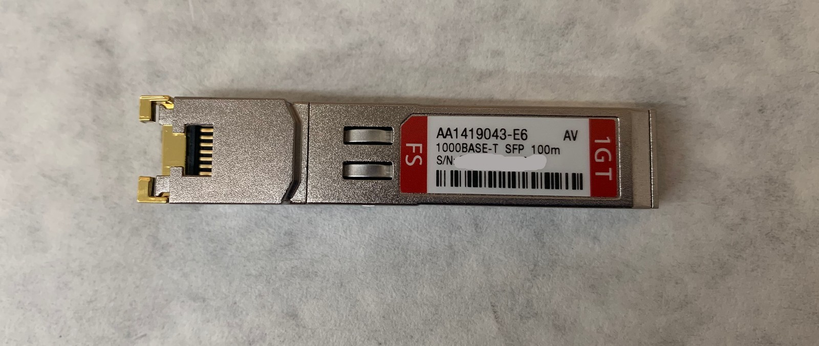 FS AA1419043-E6 1000Base-T SFP 100m RJ45 Copper Transceiver Avaya Nortel Compat.