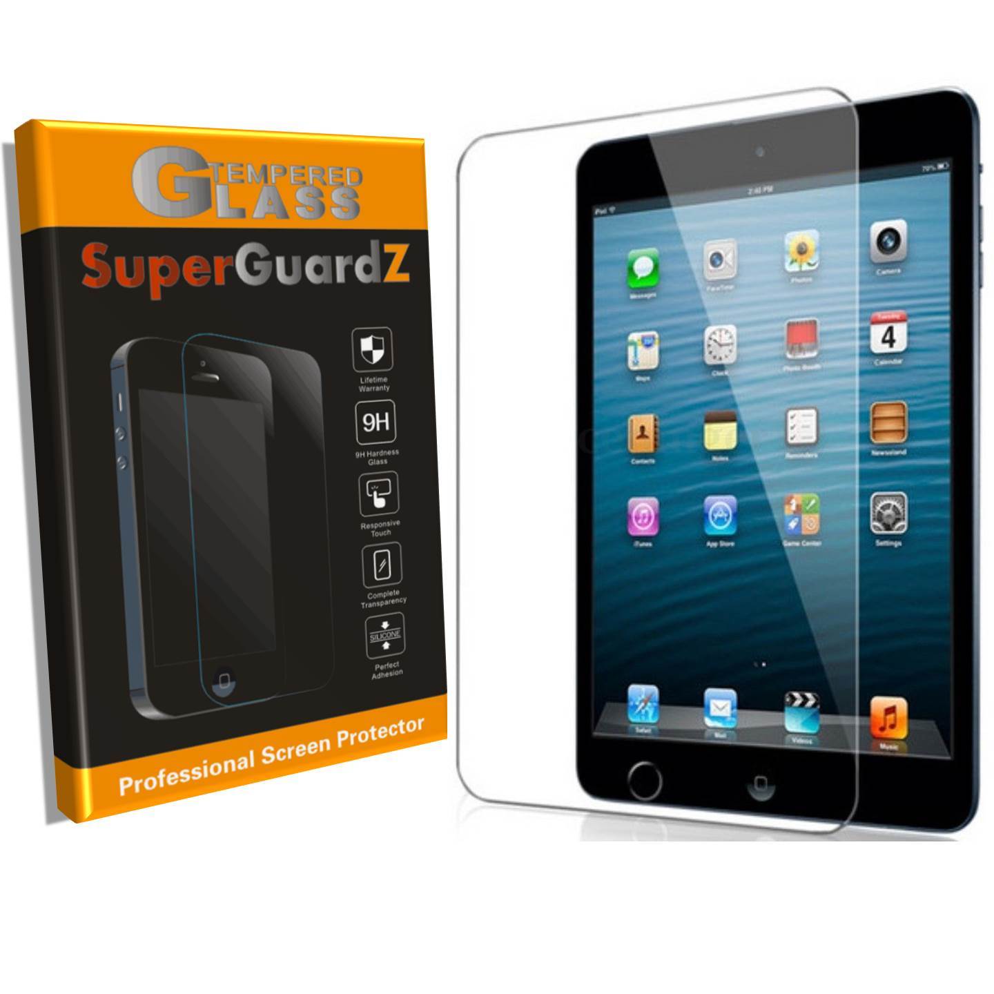 2X SuperGuardZ® Tempered Glass Screen Protector Shield For Apple iPad 9.7 (2017)