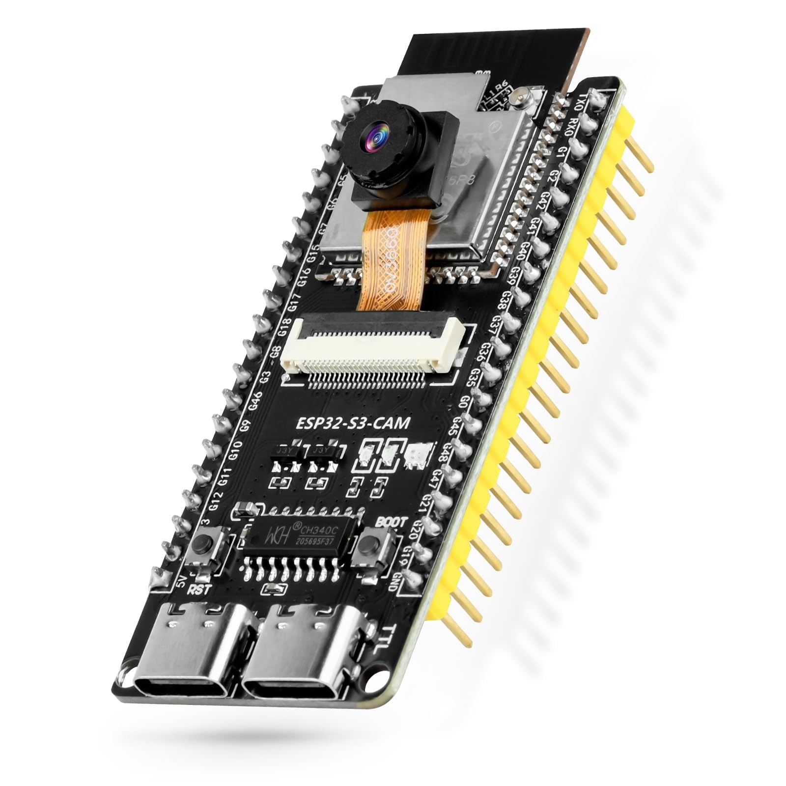 ESP32-S3-CAM Development Board with OV3660 , 16MB Flash 8MB PSRAM ESP32-S3-WR...