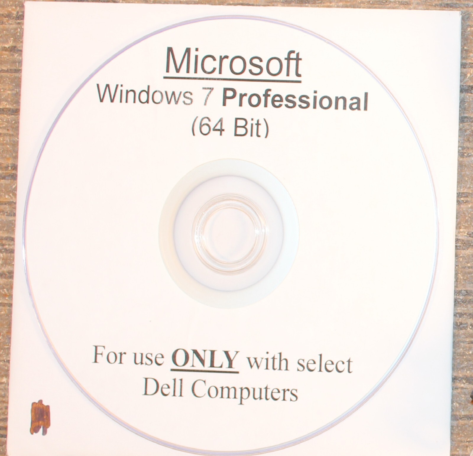 DELL Drive - SATA 2.5" HDD or SSD for SELECT Dell Models with O/S DVD & O/S Load
