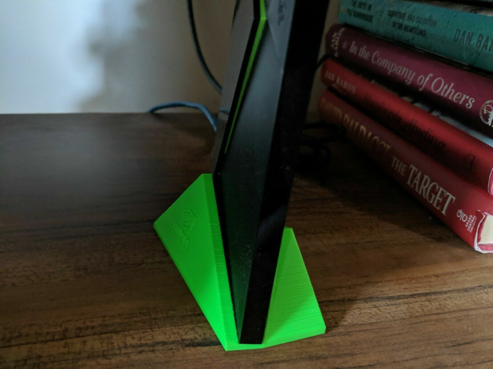 NVIDIA Shield Stand - 2017 and 2019 Pro 3D Printed light neon apple green