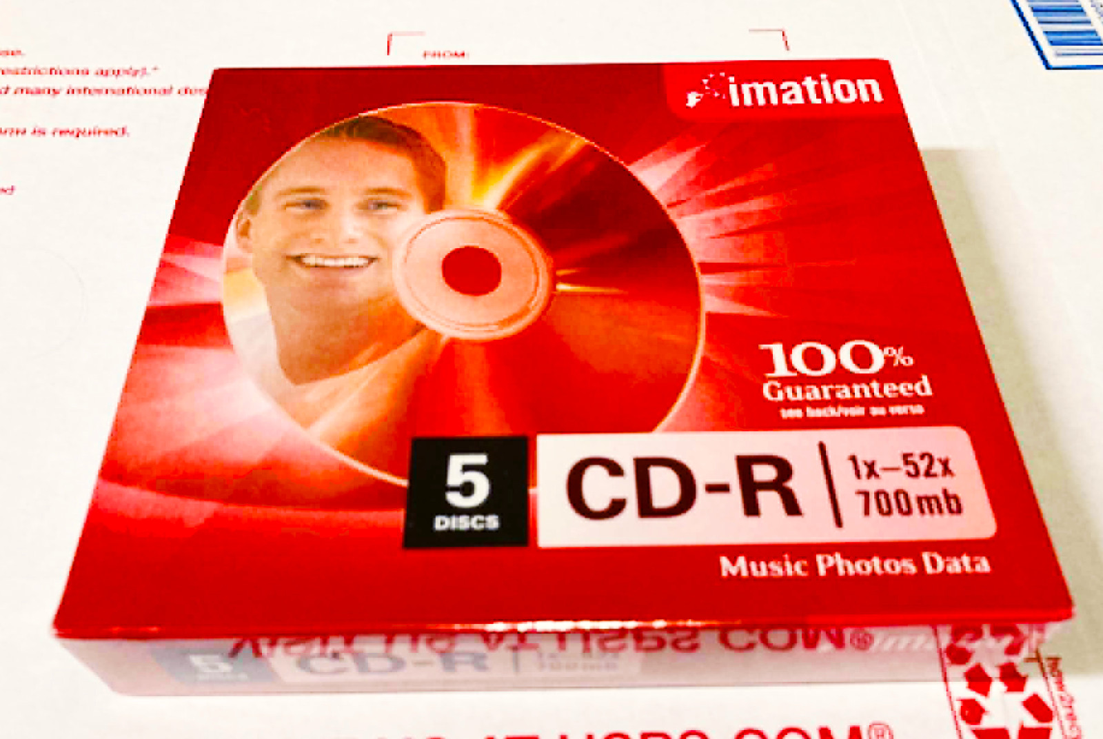 NEW Sealed Imation CD-R 5 Pack CD Recordable Compact Discs 700MB Data Music 52X