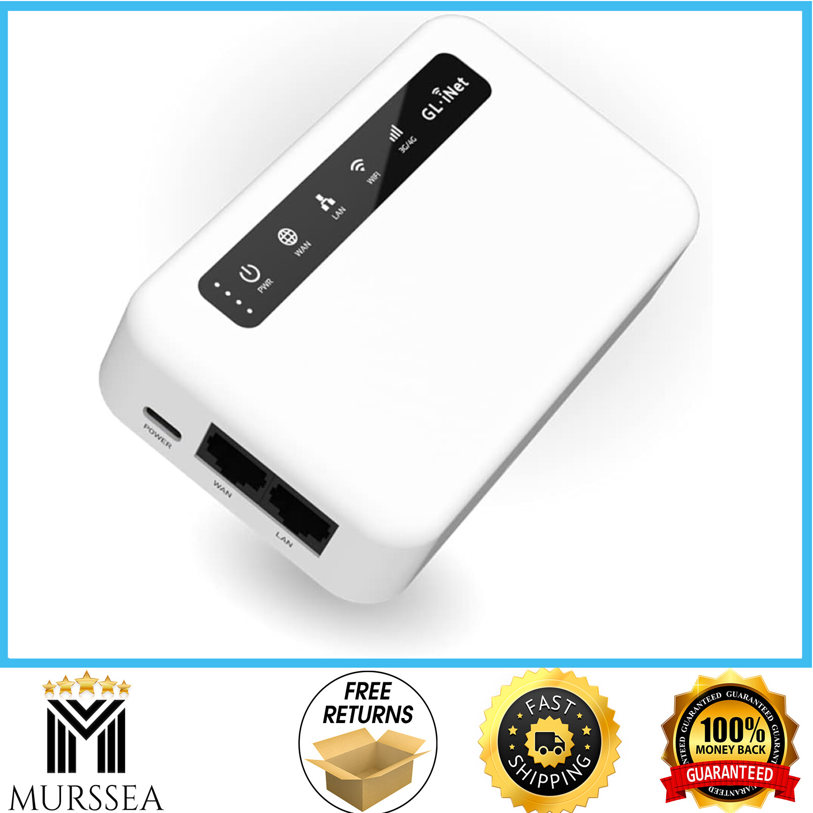 GL.iNet GL-XE300 (Puli) 4G LTE Industrial IoT Gateway, T-Mobile Only, Router/...