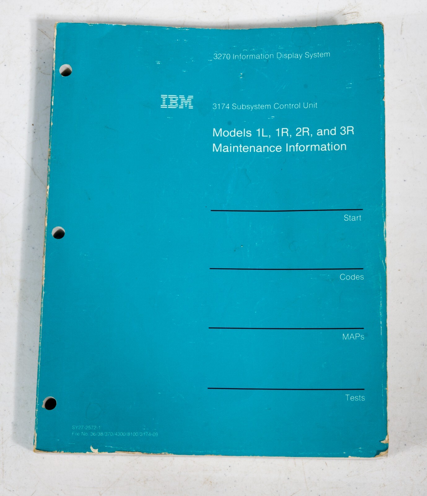 IBM 3174 Subsystem Control Unit 1L 2R Maintenance Information ST533B09