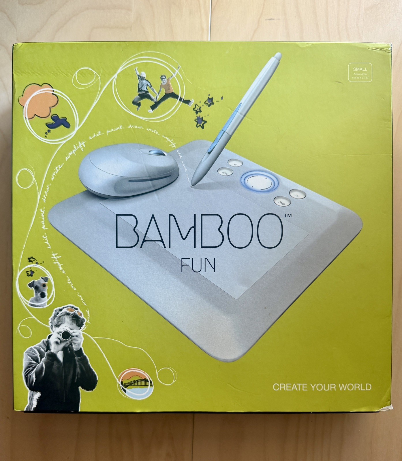 Wacom Bamboo Fun CTE-450S USB Drawing Tablet Pen Mouse Original Box