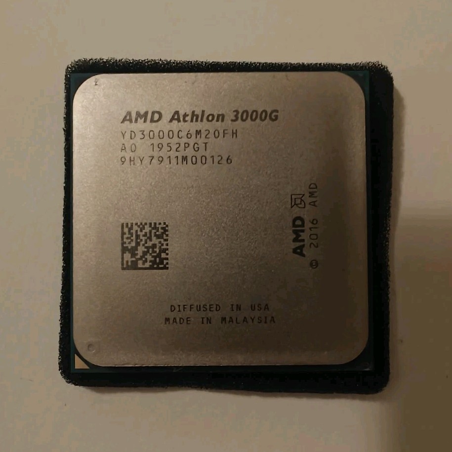 AMD Athlon 3000G 2-Core 3.5GHz Socket AM4 CPU 4MB L3 1MB L2 100MHz