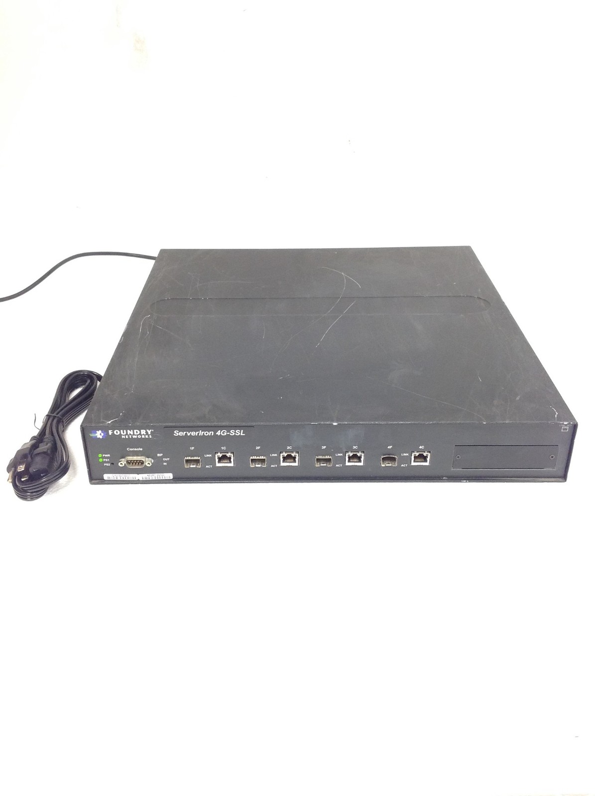 Foundry ServerIron 4G-SSL Load Balancing Switch w/ Power Cord, WORKING 
