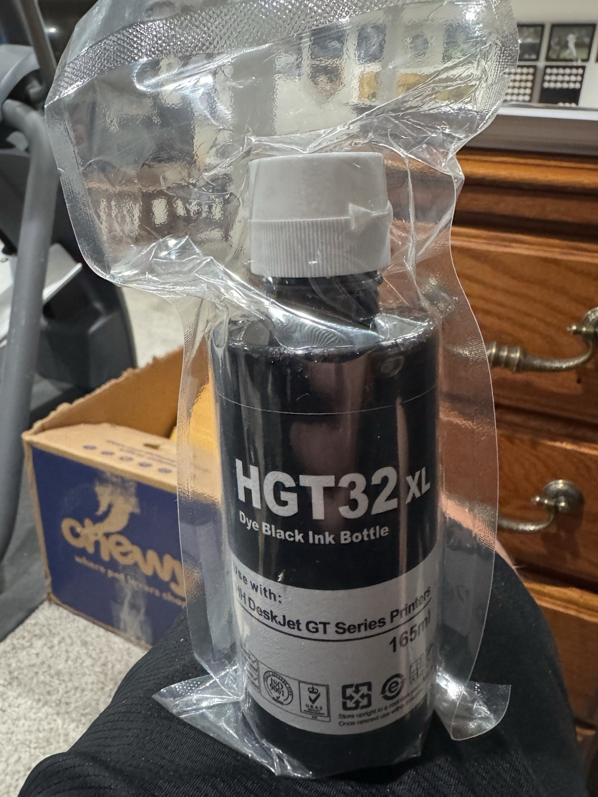 - Replacement HGT32XL Black Ink For HP Ink Jet Desk Jet Series Printer 165mL
