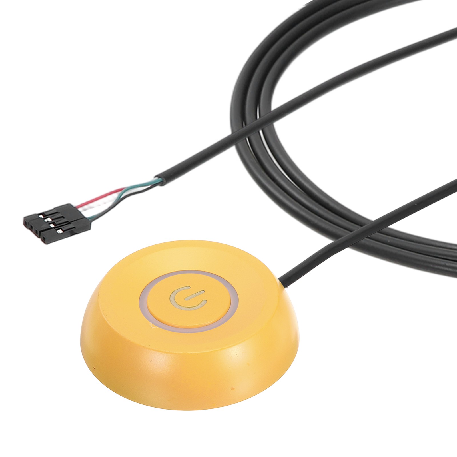 PC Power Button with 70" Cable Computer External Power Switch, Orange