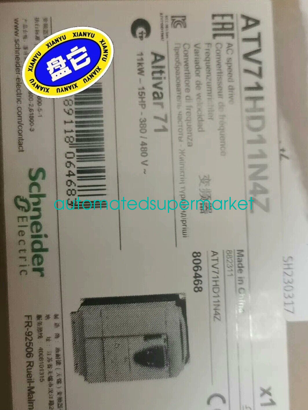 1PCS NEW ATV71HD11N4Z variable speed drive Shipping by DHL/FedEX