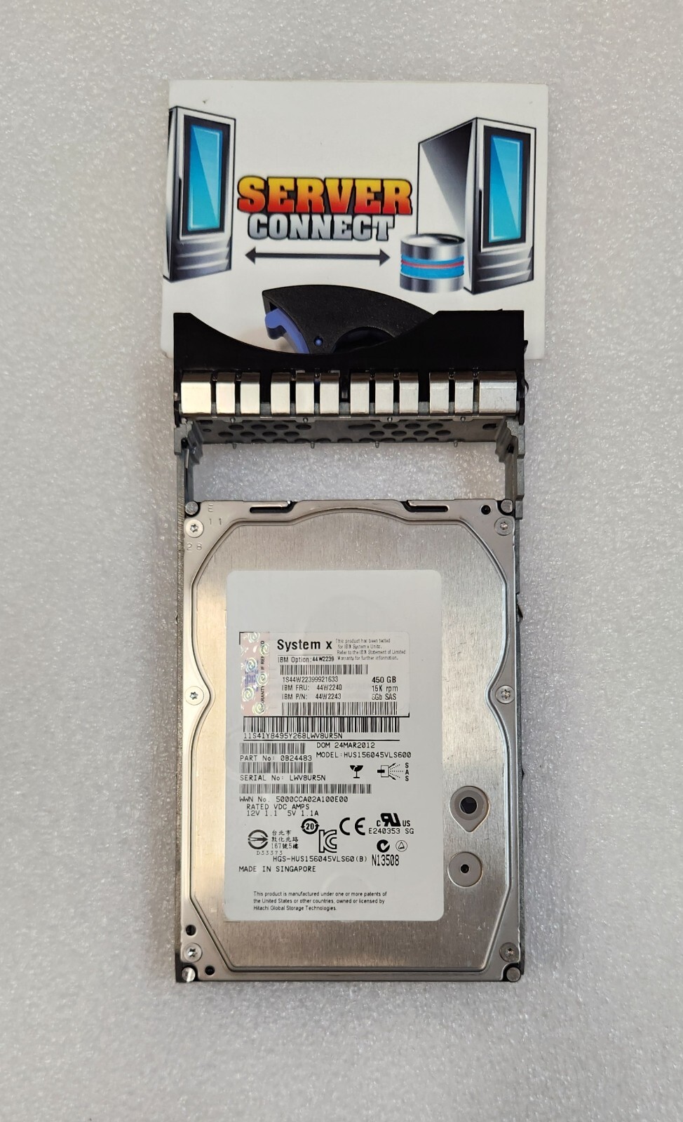 44W2239 IBM 450GB 15K RPM 6GBPs HOT-SWAP 44W2240  SAS HARD DISK HDD  44W2243