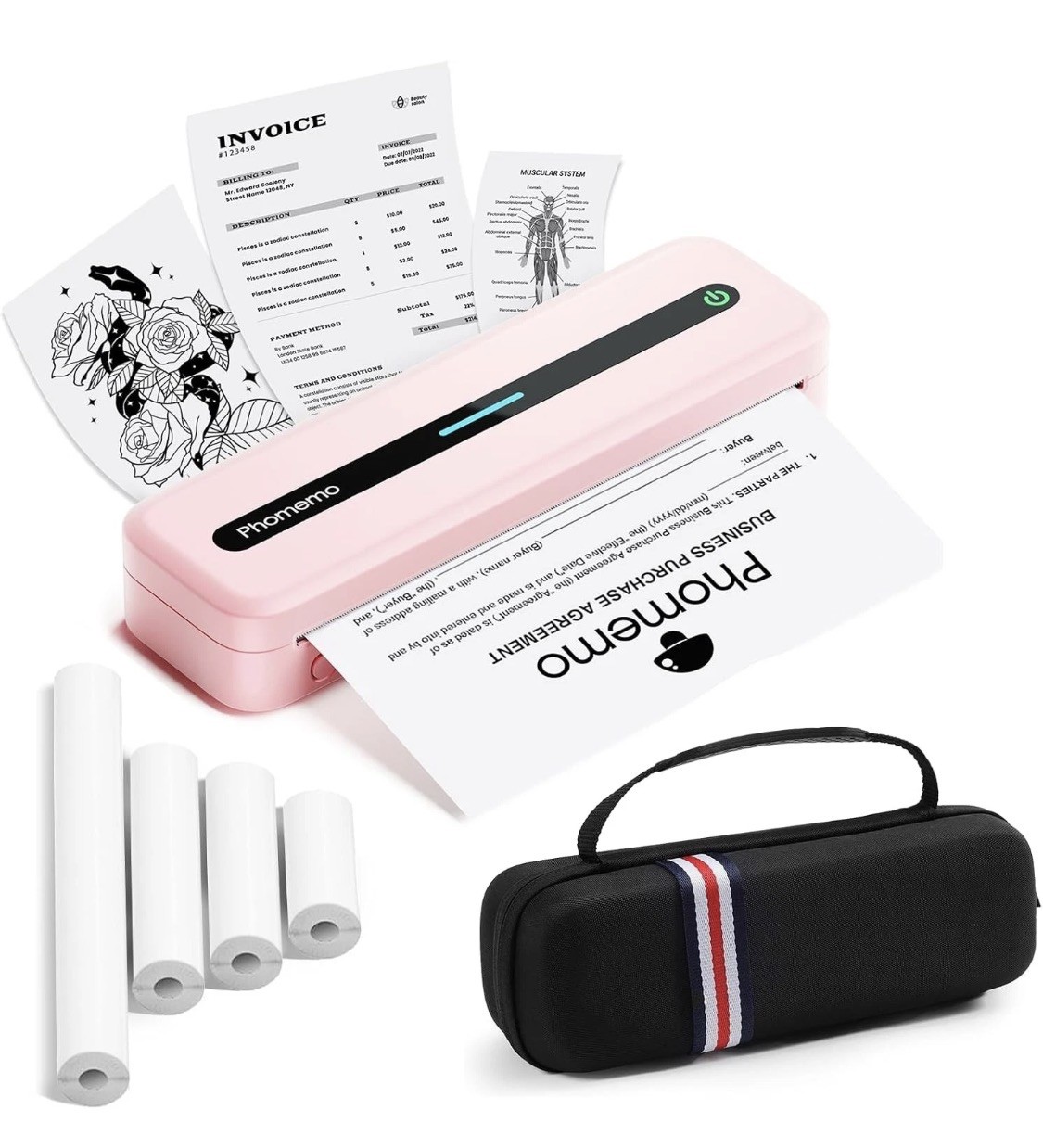 A4 Bluetooth Portable Phone&Laptop Thermal Printer For Android iOS Phomemo M832