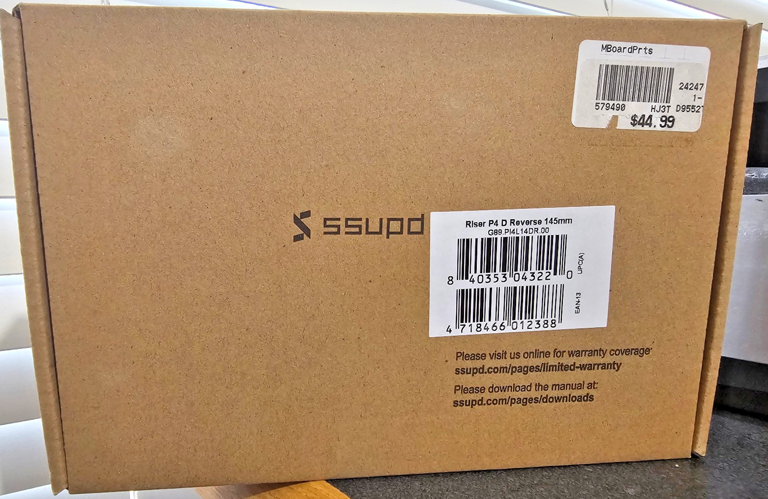 Lian Li SSUPD PCIe 4.0 x16 Riser Cable 145mm Dual Reserve SSU-ACC-PCIE4-14-DR