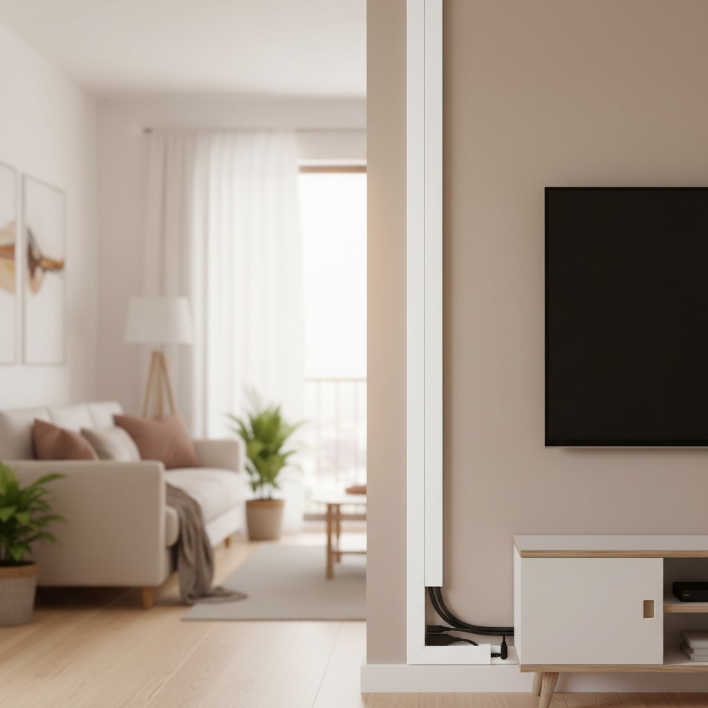 Versatile 157in Cord Hider - Paintable, Cuttable Wire Covers for Stylish Decor