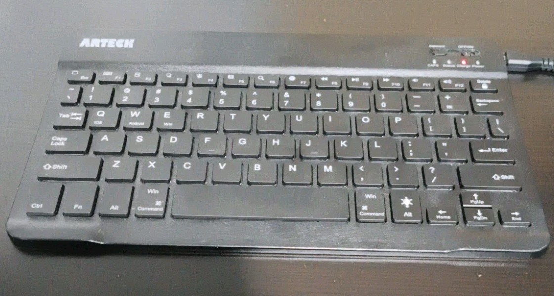 Arteck HB030B Universal Backlit Wireless Bluetooth Keyboard Black