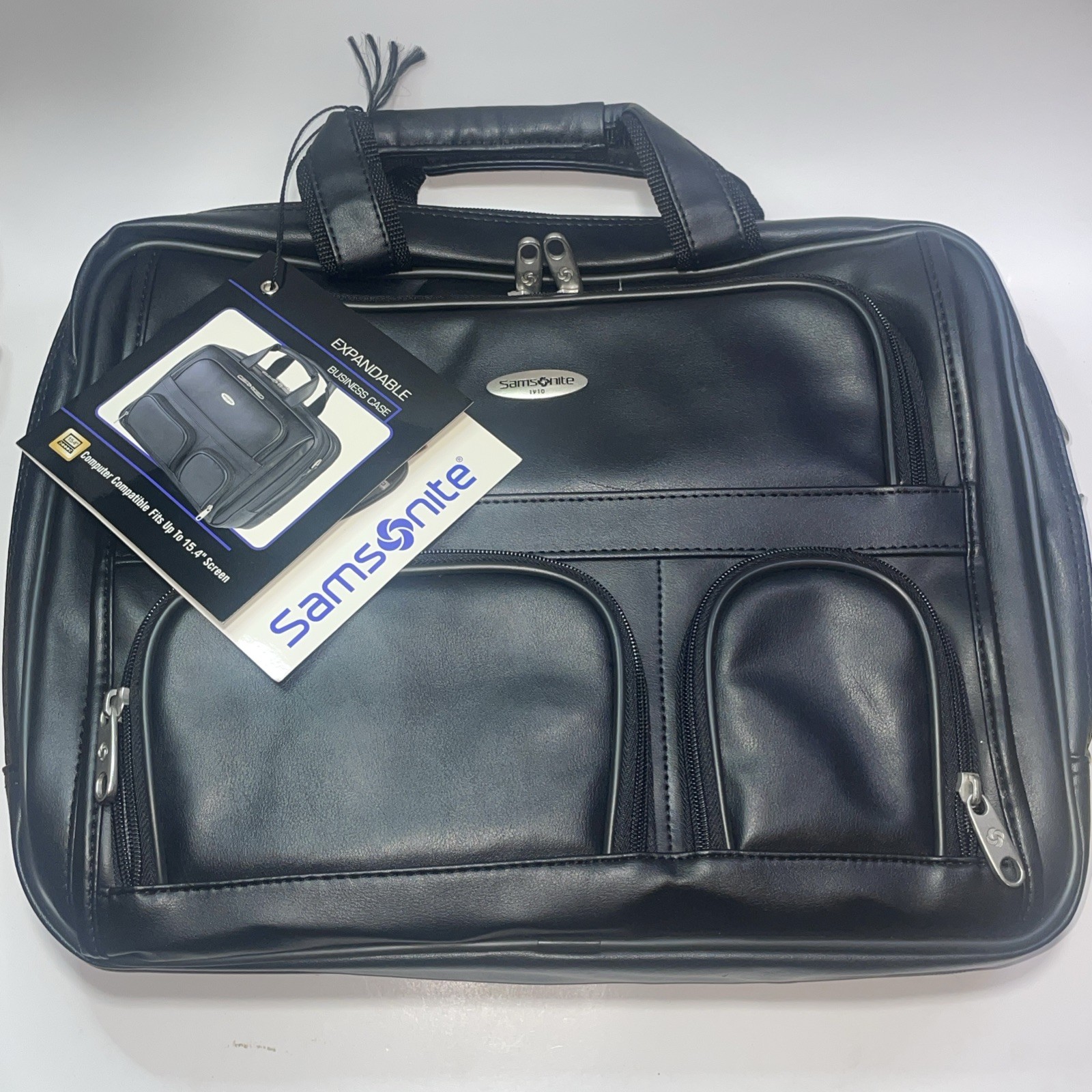 SAMSONITE 1910 Black Expandable Business 15.4" Laptop Case 932925 Carry Luggage