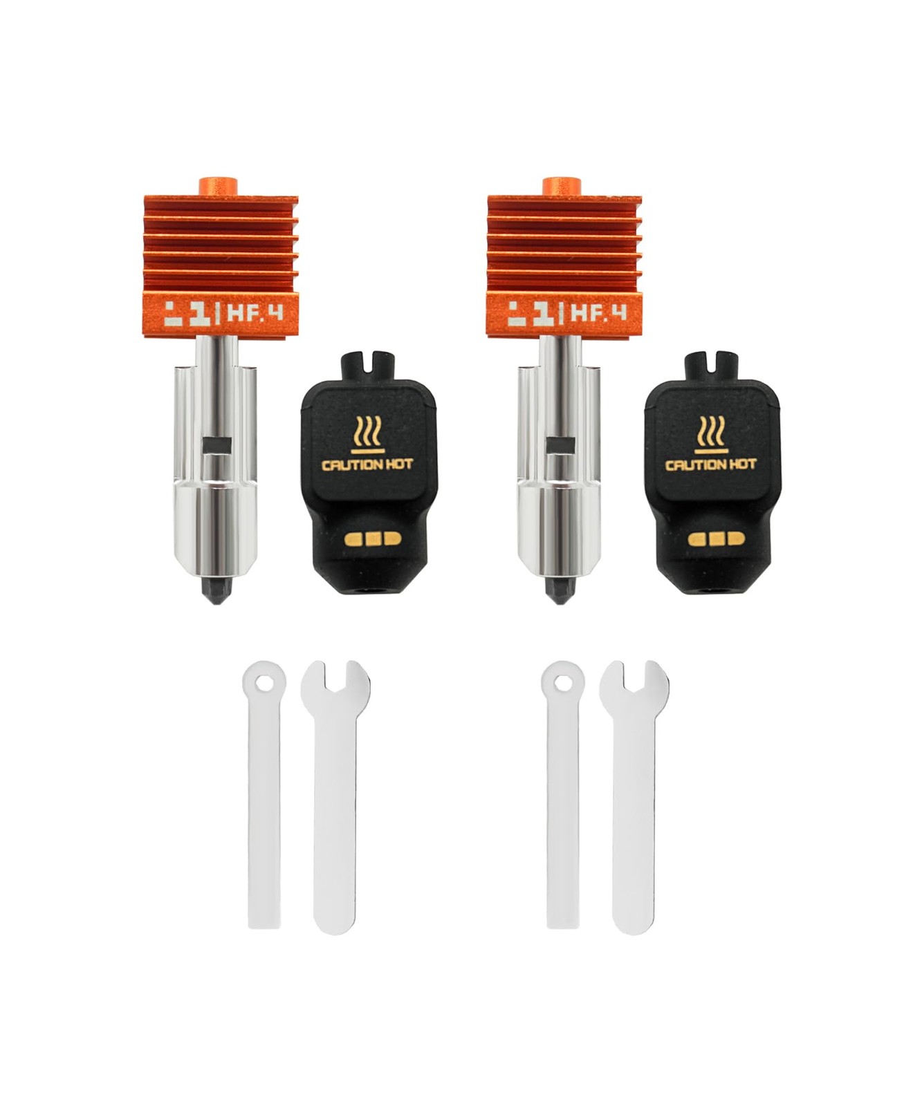 2 PCS Upgraded 0.4mm High Flow P2S Hotend Hardened Steel Nozzle 3D Printer