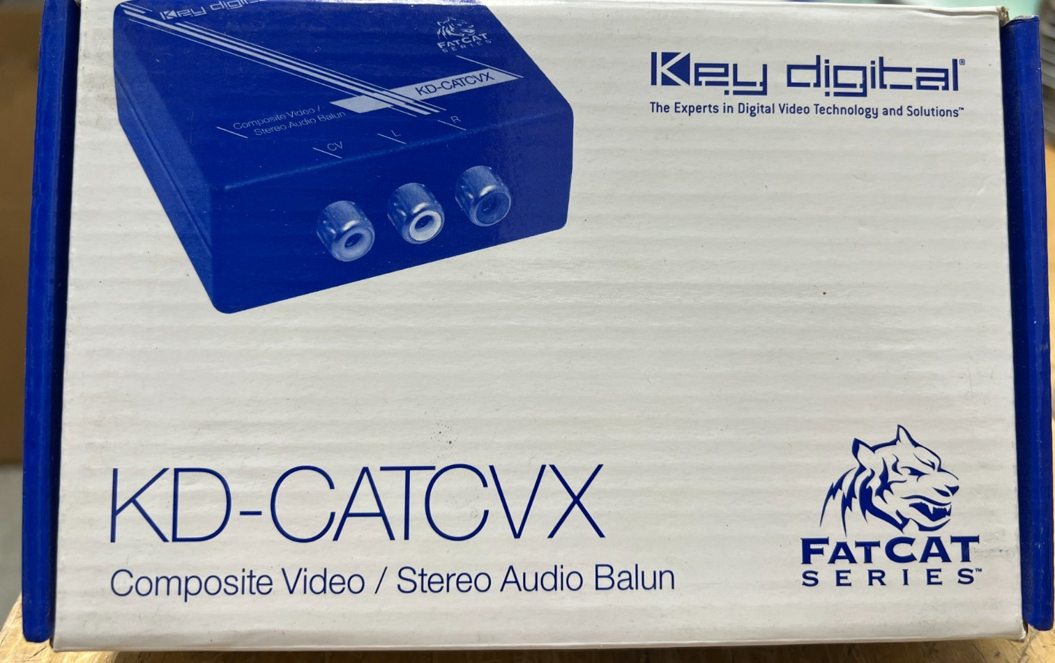 Key Digital KD-CATCVX Composite Video / Stereo Audio Balun FatCat Series 