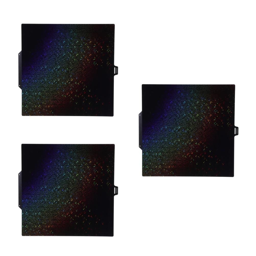 3pcs Build Plate 280x280mm PVC Plate, Double Sided Holographic and Star